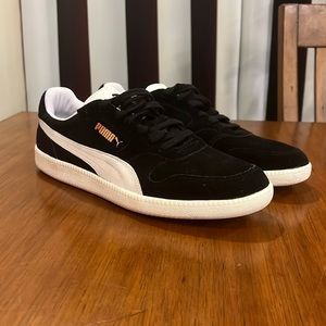 Puma Icra Trainer Shoes Sneakers new 356222 01 black white Mens Size 11.5
